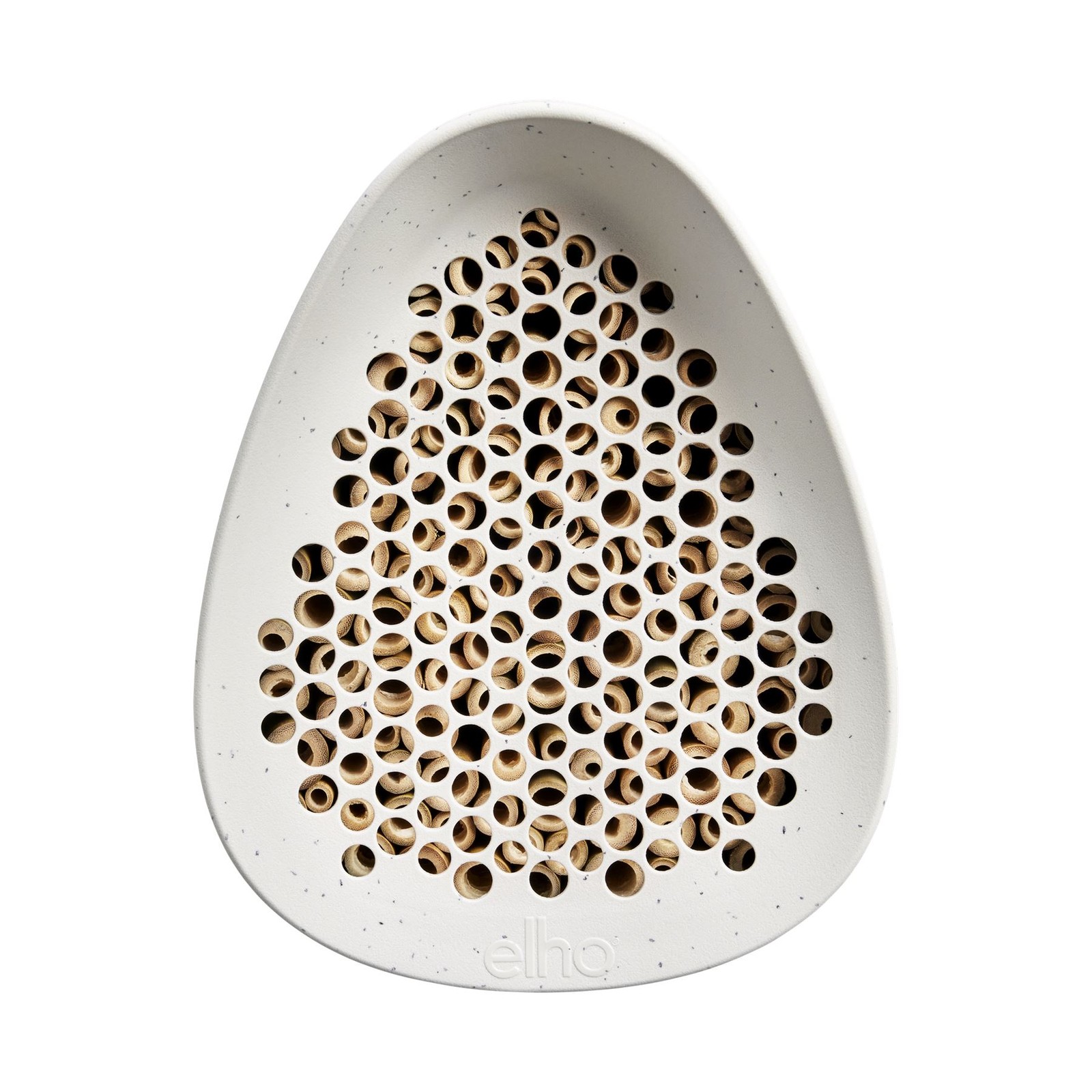 Essential Bee Hotel 18cm Grey Fibrous Outdoor Bee Shelter Garden Balcony - Image 2