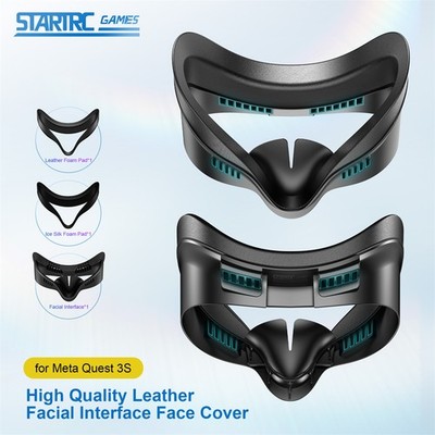 Für Meta Quest 3S VR-Brille Ersatzmaske Komfortschaumkissen mit Kühlgebläse