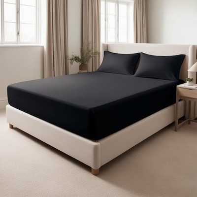 200 Fadenzahl 100% Ägyptische Baumwolle Spannbettlaken - Extra Tief 16''/40cm Luxus