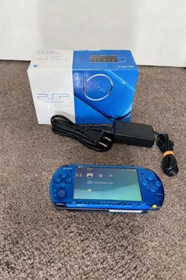 Sony PSP-3000 Portable System Vibrant Blue Handheld Tested 