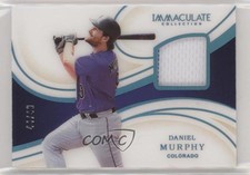 2020 Panini Immaculate Materials 44/49 Daniel Murphy #M-DM fm0