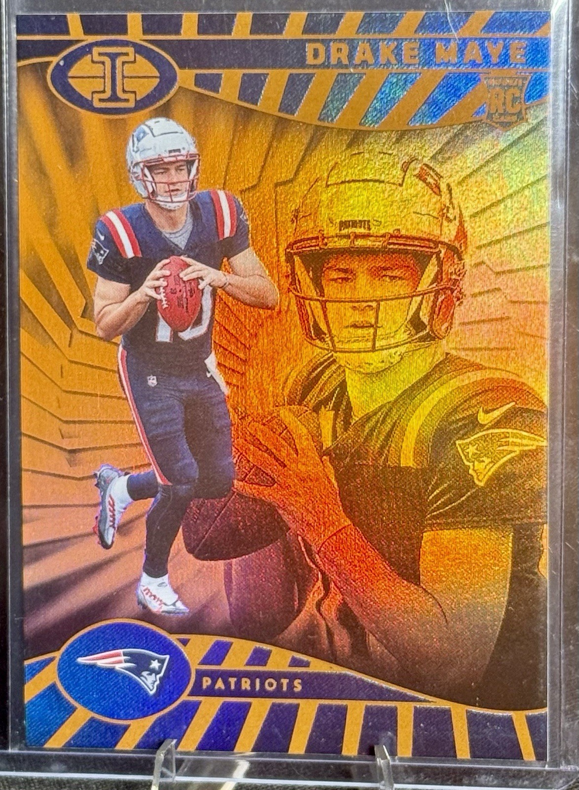 2024 Panini Illusions - Drake Maye #59 Trophy Collection Orange (RC)