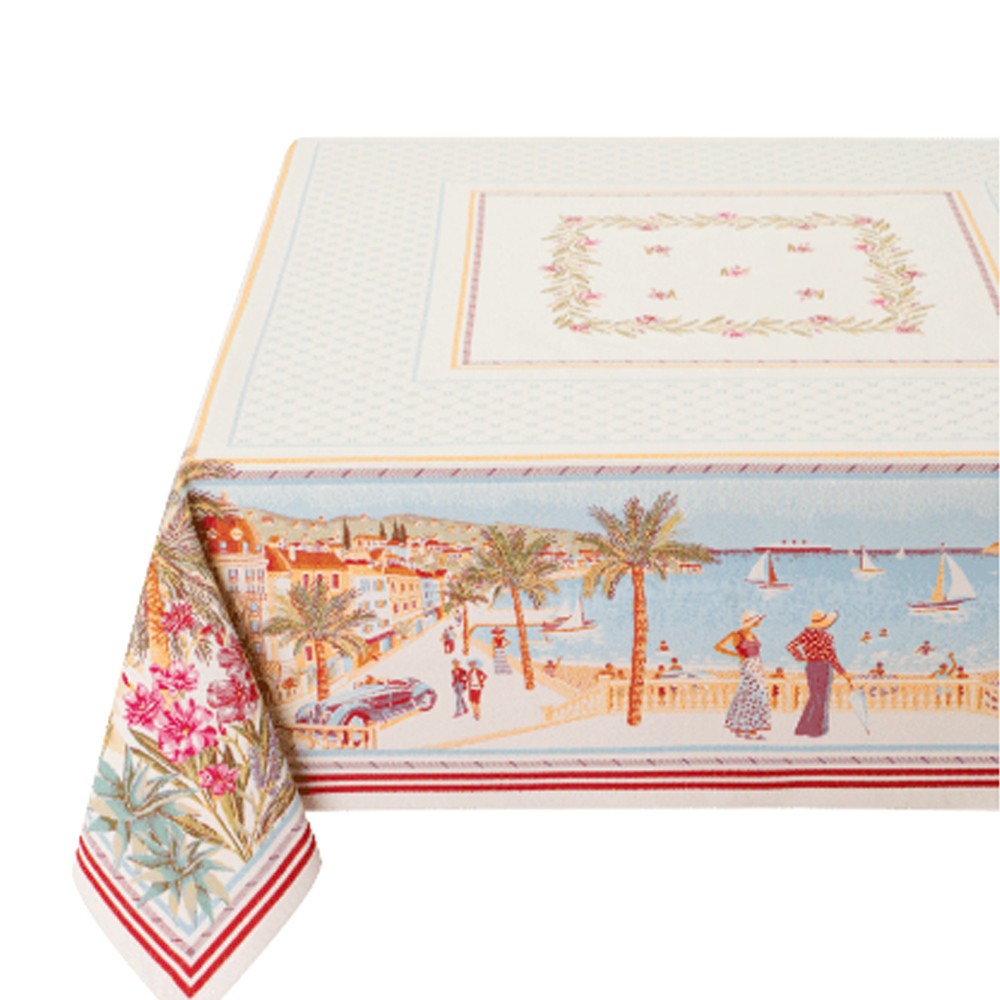 Nappe jacquard NICE MCTISSUS finis les plis table