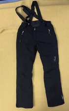 DARE 2B Womens Sz M Snow Pants BLACK Ski Bib Salopettes "ARED" 20000 V02 Stretch