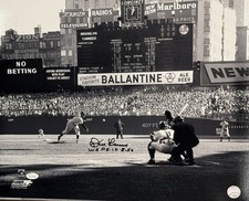 DON LARSEN SIGNED 16X20 PERFECT GAME JSA COA W/ WS PG INSC
