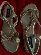 Love Lemonade Diamante Sandals in Rose Gold size 40