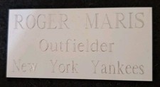 ROGER MARIS White 1.50