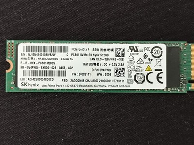 SK hynix PC601 M.2 SSD NVME 512GB 2280, HFS512GD9TNI-L2B0B