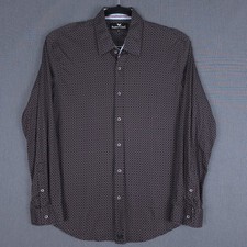 Buttercloth Shirt Mens XL Geometric Long Sleeve Button Up Flip Cuff