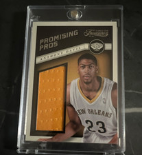 Panini Timeless Treasures Promising Pros #5 Anthony Davis Pelicans NBA GAME WORN