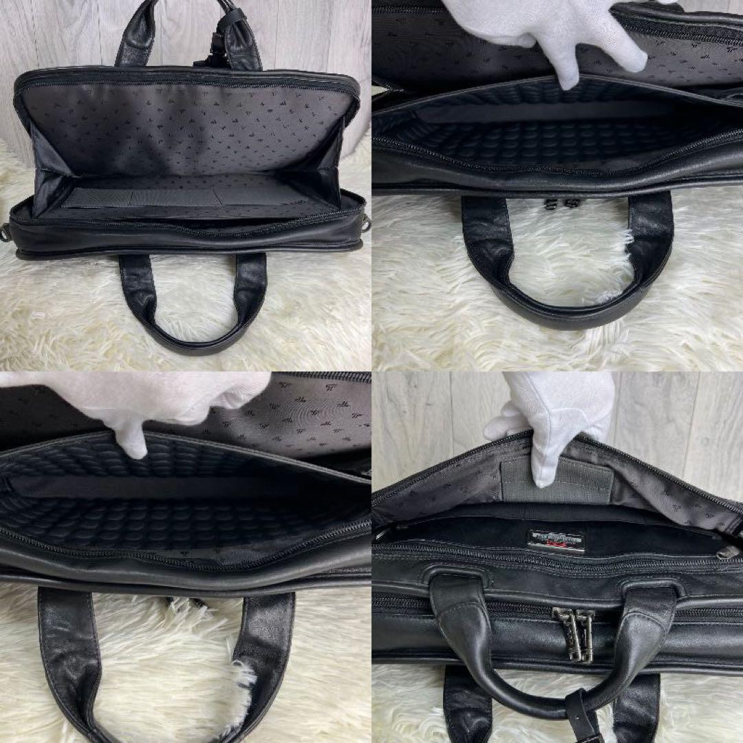 TUMI Black Leather 2Way Business Bag A4Friendly and Stylish TUMI Black Leather 2Way Business Bag A4Friendly and Stylish
