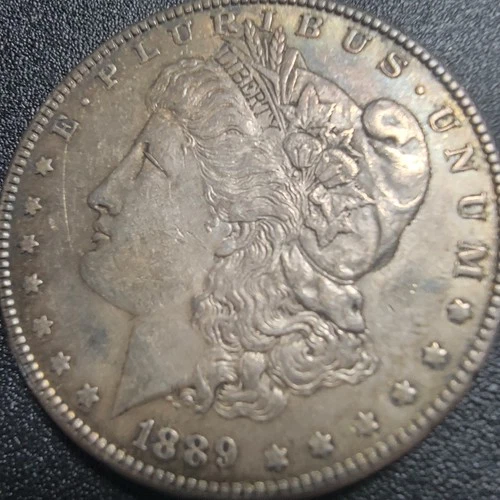 1889 $1 MORGAN SILVER DOLLAR 90% AU CONDITION