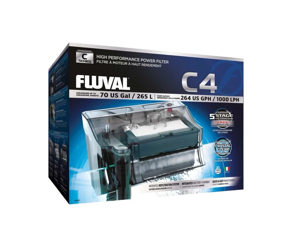 Fluval C4 Power Filter, up to 70 US Gal / 265 L #14003 - Image 2 of 4