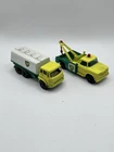 Vintage Matchbox Lesney BP No 13 Dodge Wreck Truck & No 25 Petrol Tanker England