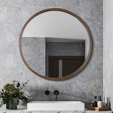 Wood Round Bathroom Mirror Cabinet Walnut Mirror Cabinet Modern Mirror Cabinet