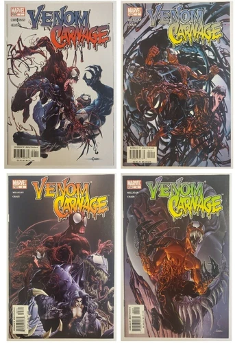 VENOM VS CARNAGE #1-4 2 3 1ST PRINT LOT! 1ST APP OF PAT MULLIGAN AKA TOXIN! MCU