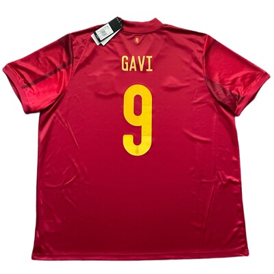 2020/21 Spain Home Jersey #9 Gavi 3XL Adidas Football Soccer