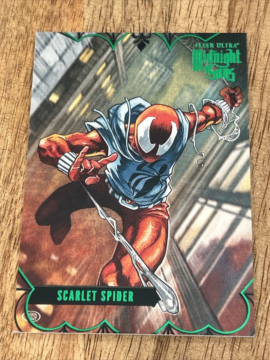 2023 Fleer Ultra Midnight Sons GREEN Parallel #80 Scarlet Spider