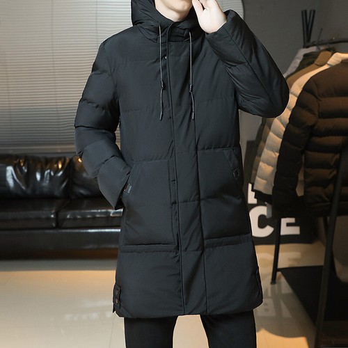 Slim Fit Jackets 2024 Winter Jackets For Men Hooded Casual Long Cotton Jackets - Picture 5 of 31