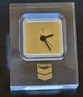 Chevron ~ Quartz Clock ~ Employee Premium ~ Plastic ~ Runs ~ As Found