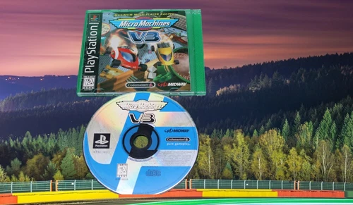 Micro Machines V3 (Sony Playstation 1 ps1) with Manual, complete.