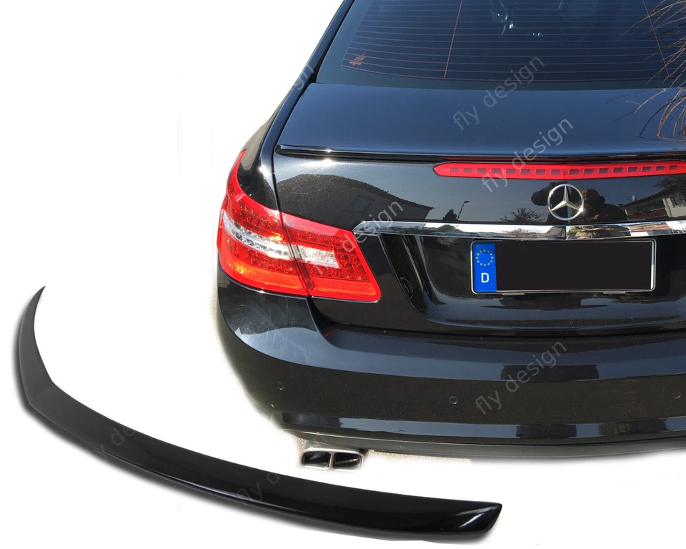 Heckspoiler für Mercedes e w207 c207 a207, spoiler lippe Schwarz Glanz - Bild 3 von 4