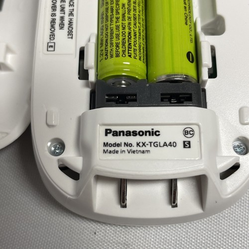 Panasonic KX-TGL460 Trio 3 Handsets Single Line Cordless Phone White Bluetooth - Zdjęcie 9 z 10