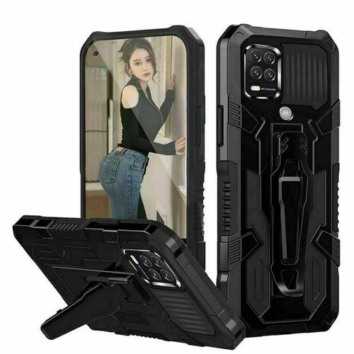 For Motorola Moto G Stylus 5G Shockproof Heavy Armor With Belt Clip Case Cover - Picture 8 of 29