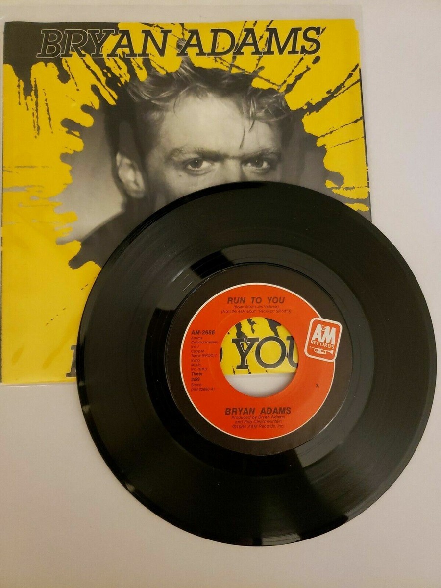 1984 Bryan Adams - Run To You - A&M (45RPM 7”Single)(J576