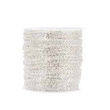 100mroll Silver Color Oval Cross Chains Cable Chains Jewelry Making 3x2x0.6mm