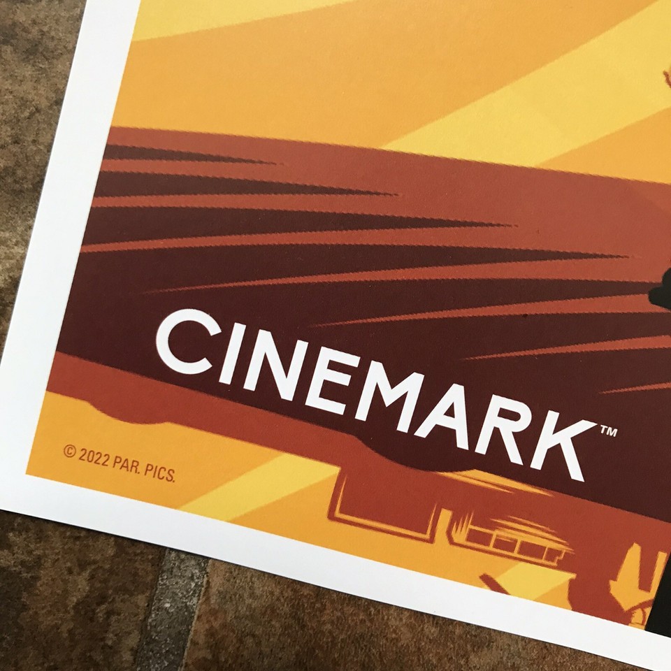 TOP GUN MAVERICK 11X17 Original Promo Movie Poster MINT Cinemark LE Tom