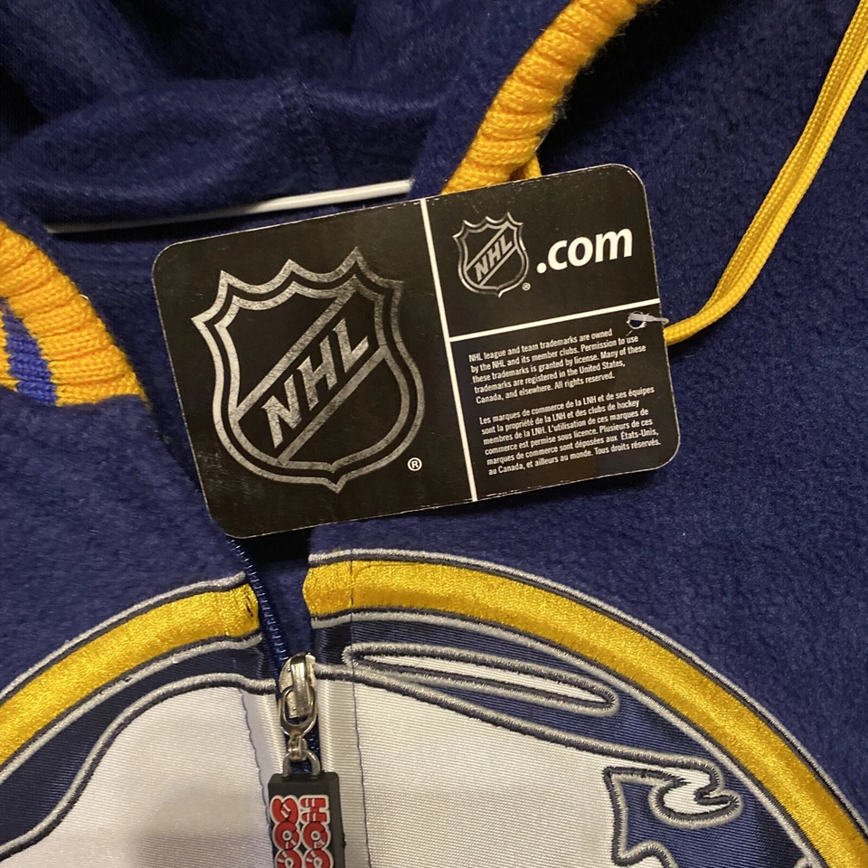 CALCETÍN DE HOCKEY NUEVO NHL BUFFALO SABRES Body/Pijama - Talla HOMBRE Pequeña NUEVO CON ETIQUETAS REGALO Foto 4 de 4