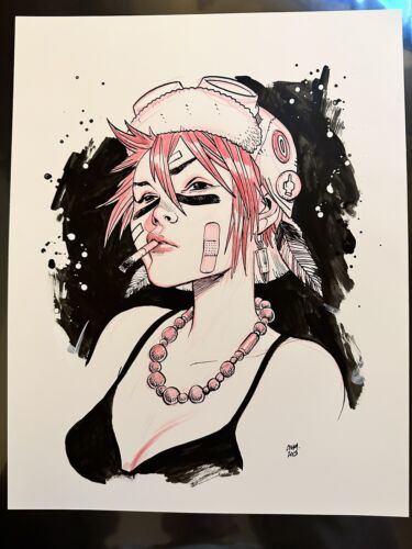 Tank Girl Original Sketch /Art 11x14 (Pencils & Ink) by Cameron Stewart - 第 1/2 張圖片