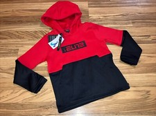 Nike NEW Elite Basketball Pullover Hoodie Sweatshirt Dri-fit Boys XS 6/7 Red