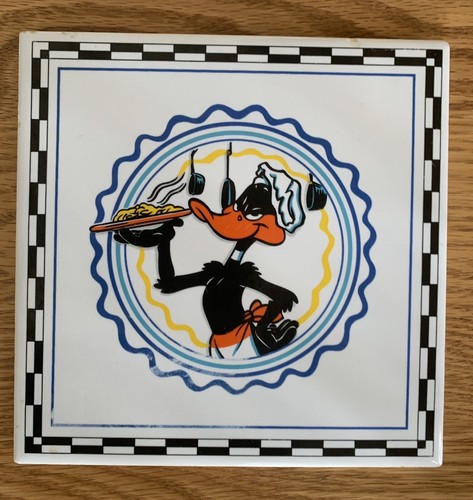 Warner Brothers Studio Looney Tunes Daffy Duck Kitchen Tile Trivet Ceramic 6x6