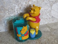 VTG Disney Winnie the Pooh Toothbrush Pencil Holder Rinse Bathroom Cup
