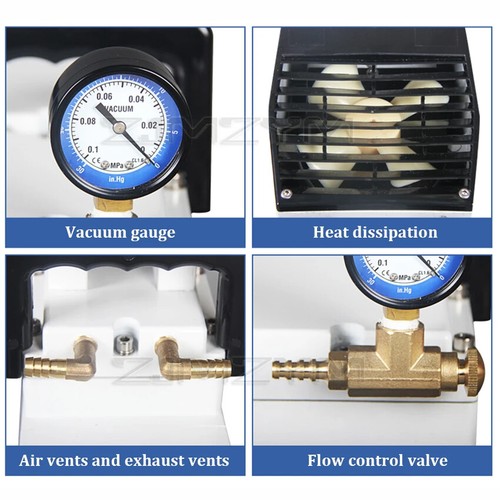 Oil-free Diaphragm Vacuum Pump Positive and Negative Pressure Small Portable - Picture 6 of 10