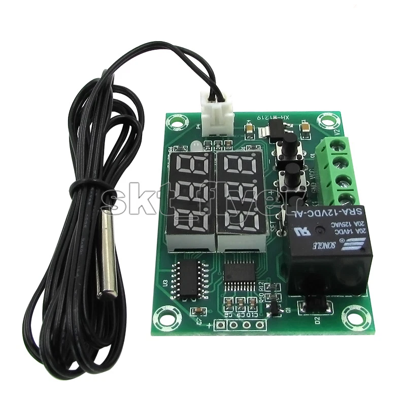 12V LED Double Display Digital Temperature Controller Temp Control Switch - Image 2 of 4
