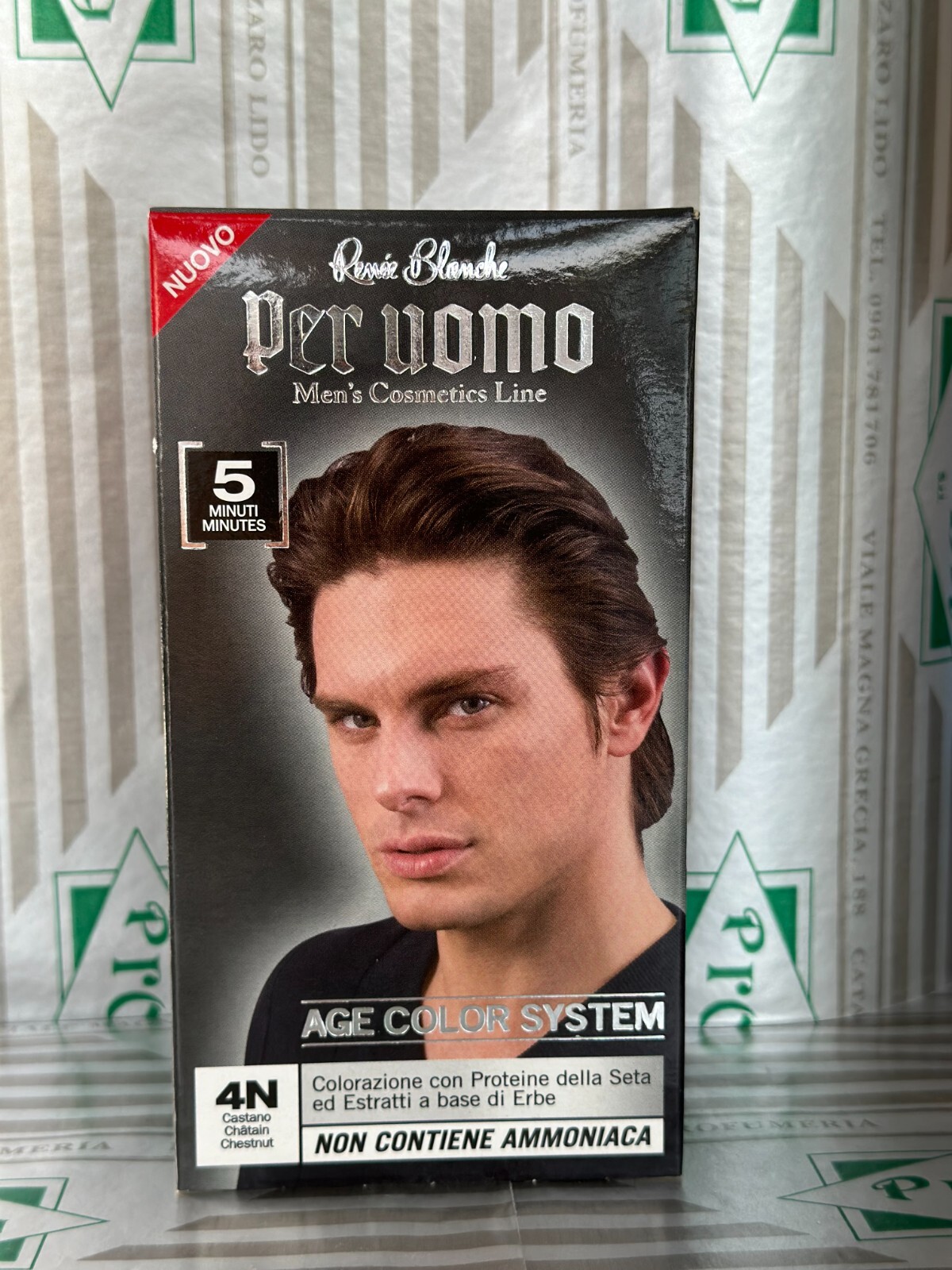 RENE'E BLANCHE COLORAZIONE PER CAPELLI PER UOMO CASTANO 4N