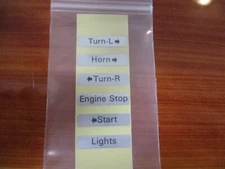 HAND CONTROL SWITCH HOUSING DECAL STICKER 1972 - 1981 HARLEY DAVIDSON FL FX XL