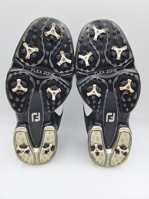 FootJoy Sport White and Black Leather Spike Golf Shoe Style  display picture 2