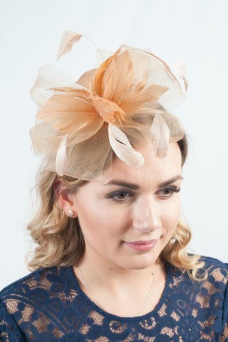 Gold Floral Fascinator Wedding Guest 