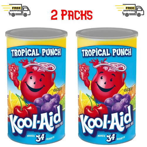 KoolAid Sweetened Tropical Punch Powdered Drink Mix (82.5 oz.) Pack Of