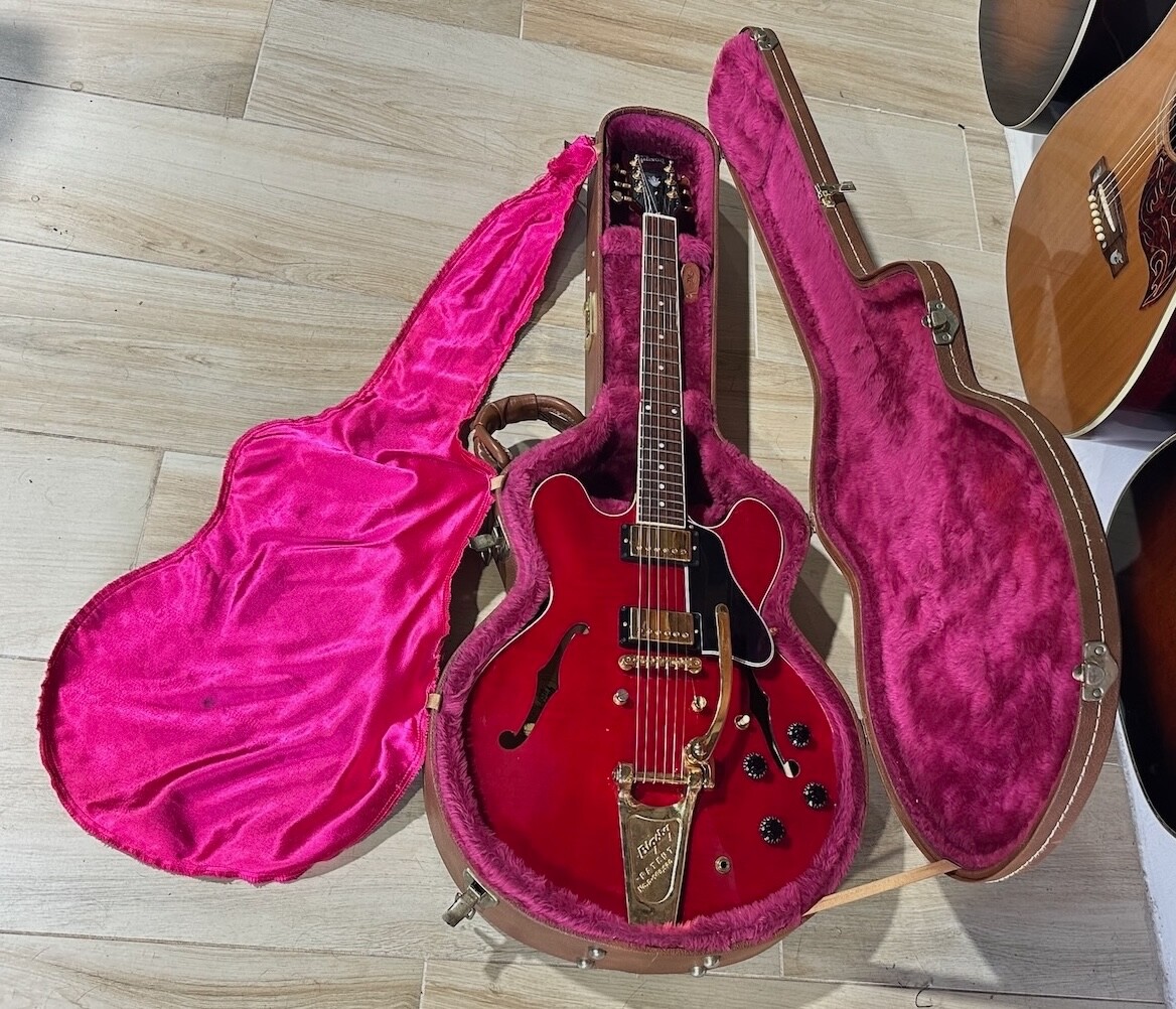 1997 Gibson ES-335 Dot Neck Reissue special flamey Cherry w