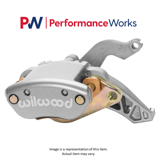 Wilwood MC4 Mechanical Aluminum Right Caliper Silver 1 Piston 1.11" / 0.81 Rotor - Picture 6 of 10
