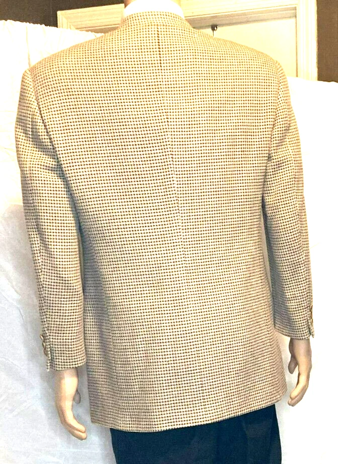 Usado, ARMANI COLLECTION, JAQUETA ESPORTIVA ITALIANA 40R, LÃ/CASHMERE, PRETO/CASTANHO - Imagem 2 de 4