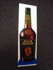 Circa 1950s Four Roses Whiskey Single Bottle Poster