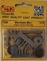 MW22 Cmk 7346 Blenheim Mk.I - 1/72 Engine Set / For Airfix Kit 1/72 ZubehÖR