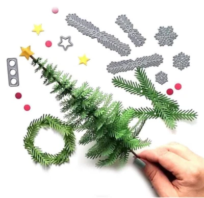Christmas Tree Wreath Cutting Dies Stencils DIY Scrapbooking Photo Album Card