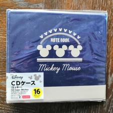 Walt Disney Mickey Mouse 16 Sleeves CD DVD Disc Case Holder Wallet Storage Japan